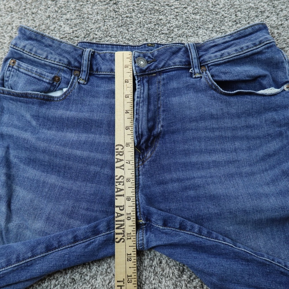 American Eagle Jeans Mens 34X34 Dark Blue Denim Original Boot Western Stretch - Picture 4 of 13